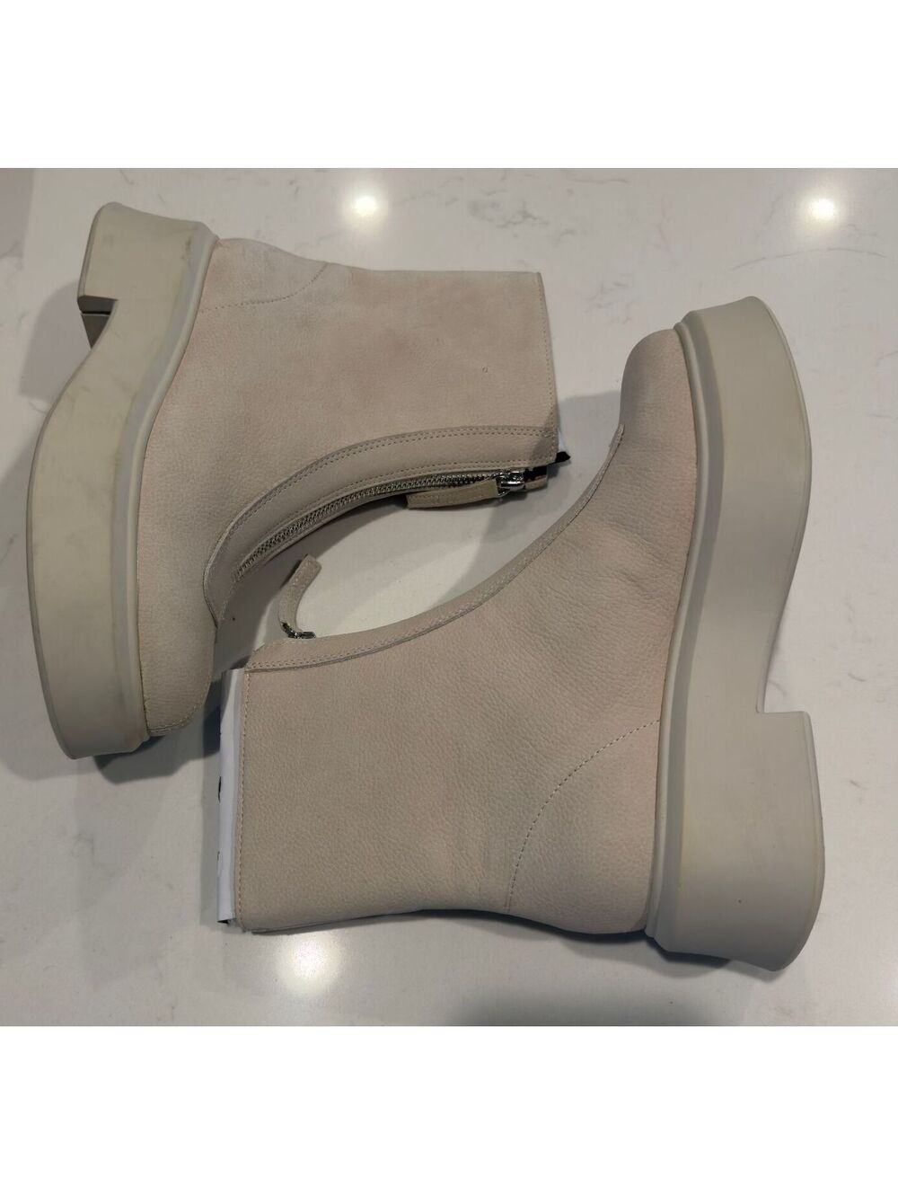 Steve Madden Jones Bone Nubuck Suede Boots Women Size 7